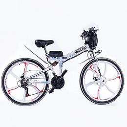 ZOSUO Electric Bike ZOSUO 26'' Foldable Electric Mountain Bike 350W Ebike 20MPH Adults Ebike with 48V8ah Battery Professional Shimano 21-Speed Transmission Electric Moped