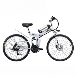 ZOSUO Bike ZOSUO 500W Motor Foldable Bicycle Electric Bike Powered Mountain Bicycle 26" Tire 20MPH Adult Ebike 48V8ah Removable Lithium Battery Shimano 21 Speed Outdoor Mountain Biking