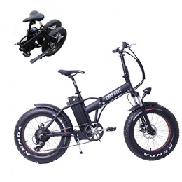 ZQNHXY Electric Bike ZQNHXY 48V 10Ah Folding Electric Bicycle Foldable Electric Bike for Adult, Removable Charging Lithium Battery, Unisex Bicycle