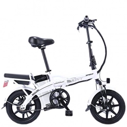 ZS Bike ZS 14 Inch Folding Lithium Battery Electric Bicycle, 20A 48V 250W High Speed Brushless Motor, White