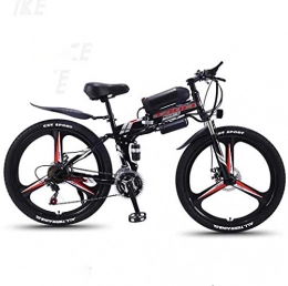 ZTYD Electric Bike ZTYD Electric Bike, 26" Mountain Bike for Adult, All Terrain 27-speed Bicycles, 36V 30KM Pure Battery Mileage Detachable Lithium Ion Battery, Smart Mountain Ebike for Adult, black red A2, 8AH / 40km