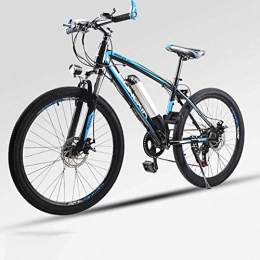 ZTYD Electric Bike ZTYD Electric Bike, 26" Mountain Bike for Adult, All Terrain Bicycles, 30Km / H Safe Speed 100Km Endurance Detachable Lithium Ion Battery, Smart Ebike, Blue A1