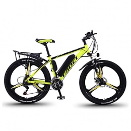 ZTYD Electric Bike ZTYD Electric Bike Electric Mountain Bike for Adult, Aluminum Alloy Bicycles All Terrain, 26" 36V 350W 13Ah Detachable Lithium Ion Battery, Smart Mountain Ebike for Mens, Yellow 2, 13AH 80 km