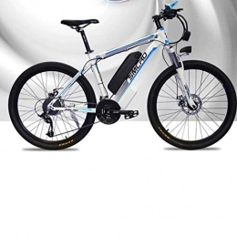 ZXL Electric Bike ZXL Lithium Battery Mountain Electric Bike Bicycle 26 inch 48V 15Ah 350W 27 Speed Potencia-Black Red, White Blue