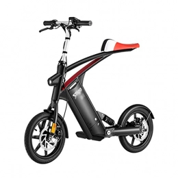 ZXQZ Bike ZXQZ 14-inch Electric Bikes, Folding E Bike with 36V 10Ah Removable Lithium-ion Battery, Max Speed 25 Km / h, for Men Women