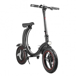 ZXQZ Bike ZXQZ Adult Electric Bikes, 14" Super Lightweight Folding E-bike, 2 Wheel Electric Bicycle for Urban Commuter, 30km / h
