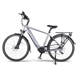 ZYLEDW Electric Bike ZYLEDW 250W Electric Mountain Bike, 28" Electric Bike 15.5 MPH Adults Ebike with 36V 14.5Ah Hidden Removable Battery Professional 7 Speed Gears Ebike for Men (Color : Gray)