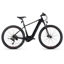 ZYLEDW Bike ZYLEDW Electric Mountain Bikes for Adults 27.5'' Electric Bike 240W Ebike 15.5MPH with 36V12.8Ah Hidden Removable Lithium Battery Moped Bicycle (Color : Black red)