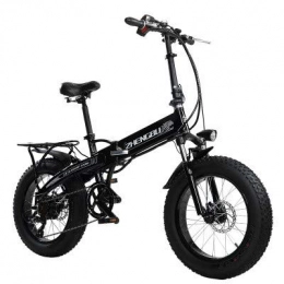 ZZW Electric Bike ZZW Fat tire electric bicycle, 350W48V men's folding electric bicycle 30MPH 10Ah adult color snow electric bicycle all terrain off-road bicycle beach electric bicycle