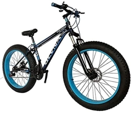  Fat Tyre Bike 20 / 26 Inch Fat Tire Mountain Bike, Adult Men's And Women's Outdoor Road Bicycle, Sand Bike, 21-27 Speed, Disc Brake, Suspension Fork, Black, 20inch / 27Speed, superiorquality