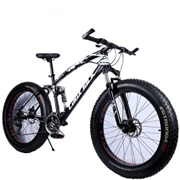 CUHSPOL Fat Tyre Bike 21-Speed change mountain bike 4.0 big tire for Off-road Beach Snow