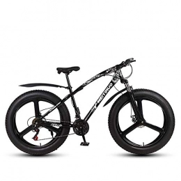 Wghz Bike 26 Inch Double Disc Brake Wide Tire Off-Road Variable Speed Bicycle Adult Mountain Bike Fat Bikes, Adult Mates Hanging Out Together, B3, 24IN