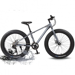 WSS Bike 4.0 fat tire mountain bike 26 snow tire 21 speed / mechanical brake / suitable for beach travel outdoor off-road bicycle-gray