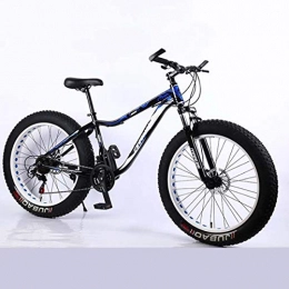 SHJR Bike Adult Fat Tire Mountain Bike, Aluminum Alloy Snow Off-Road Bikes, Double Disc Brake Beach Cruiser Bicycle, 26Inch * 4.0 Wide Wheels, E