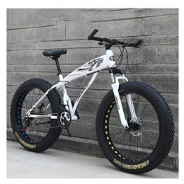  Fat Tyre Bike Adult Mountain Bikes, Boys Girls Fat Tire Mountain Trail Bike, Dual Disc Brake Hardtail Mountain Bike Outdoor Bikes