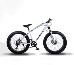 Aoyo Bike All Terrain Mountain Bicycle, 26 Inch Fat Tire Hardtail Mountain Bike, Dual Suspension Frame And Suspension Fork, Men's And Women Adult, (Color : White spoke, Size : 21 speed)