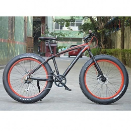 RNNTK Fat Tyre Bike Aluminum Alloy Bicycle Fat Bike Outroad Racing Cycling, RNNTK Big Tires The Front And Rear Disc brakes.Ultra-light High.Outroad Mountain Bike, Men And Women Mountain Bike A -27 Speed -26 Inches