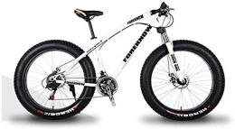 Aoyo Fat Tyre Bike Aoyo Mountain Bikes, Bike, 26 Inch Men's, MTB, High-carbon, Mtb Bikes, Steel Hardtail, Adjustable Seat, 21 Speed, (Color : Black and White)