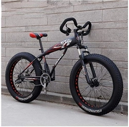 Aoyo Fat Tyre Bike Aoyo Mountain Bikes, MTB, 26inch 21-Speed, Bike, Dual Disc Brake, Hardtail, Mtb Bikes, Mens Women Adult, All Terrain, Bicycle, Adjustable Seat & Handlebar, (Color : Sub Black)