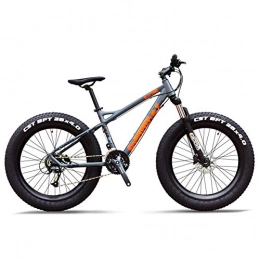 BCX Fat Tyre Bike BCX 27-Speed Mountain Bikes, Professional 26 inch Adult Fat Tire Hardtail Mountain Bike, Aluminum Frame Front Suspension All Terrain Bicycle, D
