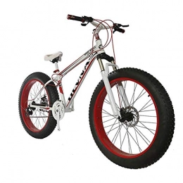 CCAN Fat Tyre Bike CCAN HUHN Fat Bike 26 Wheel Size And Men Gender Fat Bicycle From Snow Bike, Fashion Mtb 21 Speed Full Suspension Steel Double Disc Brake Mountain Bike Mtb Bicycle, A3