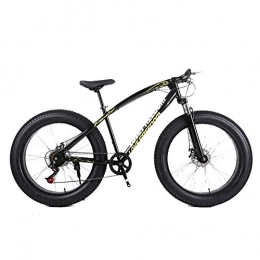 Chenbz Fat Tyre Bike Chenbz Outdoor sports Fat Bike, 26 inch cross country mountain bike 21 speed beach snow mountain 4.0 big tires adult outdoor riding (Color : Black)