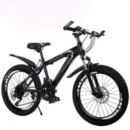 QLHQWE Bike Commuting mountain bike, 26-inch integrated unisex off-road bicycle high carbon steel front and rear double disc brakes design work fitness weight loss entertainment better choice for leisure, Black