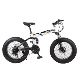 Dapang Fat Tyre Bike Dapang Mountain Bike, 7 / 21 / 24 / 27 / 30 Speed Steel Frame, 4.0" Fat Tyres Spoke Wheels Suspension Folding Bike, 1, 30speed