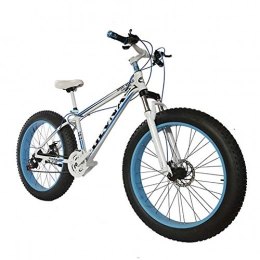 DSHUJC Bike Double Disc Brake Mountain Bike, 26 inch Fat tire Bicycle From Snow Bike, Aluminum alloy frame, Fashion Mtb 21 Speed Full Suspension Steel