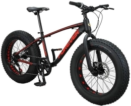dtkmkj Kids Mountain Bikes, 20 Inch 7-Speed Fat Tire Anti-Slip Bikes, Aluminum Frame Dual Disc Brake Bicycle, Hardtail Mountain Bike