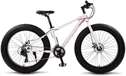 Eortzzpc Fat Tyre Bike Eortzzpc Mountain Bike, Road Bikes Bicycles Full Aluminium Bicycle 26 Snow Fat Tire 24 Speed Mtb Disc Brakes, for Urban Environment and Commuting To and From Get Off Work