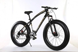 Freedomn 7/21/24/27 Speed Mountain Bike 26 * 4.0 Fat Tire Bikes Shock Absorbers Bicycle Snow Bike (Black green, 7 speed)