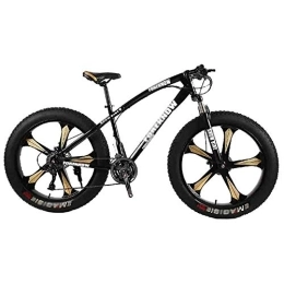 GAOTTINGSD Fat Tyre Bike GAOTTINGSD Adult Mountain Bike Bicycle MTB Adult Big Tire Beach Snowmobile Bicycles Mountain Bike For Men And Women 26IN Wheels Adjustable Speed Double Disc Brake (Color : Black, Size : 27 speed)