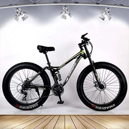 GASLIKE Bike GASLIKE Adult Fat Tire Mountain Bike, Snow Bike, Double Disc Brake Cruiser Bikes, Beach Bicycle 26 Inch Wheels, C