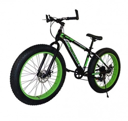 GASLIKE Bike GASLIKE Fat Tire Mountain Bike for Men And Women, 26-Inch Wheels 17 Inch High-Carbon Steel Frame, 4.0 Inch Wide Tires 7-Speed
