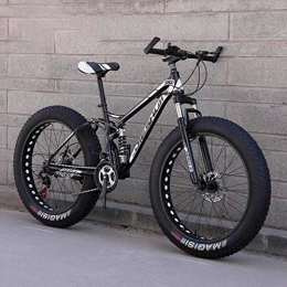 GMZTT Fat Tyre Bike GMZTT Unisex Bicycle Adult Fat Tire Mountain Bicycle, Off-Road Snow Bicycle, Double Disc Brake Cruiser Bikes, Beach Bicycle 26 Inch Wheels (Color : D, Size : 7 speed)