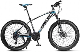 GQQ Bike GQQ 26-Inch Mountain Bikes, Disc Brake Fat Tire Mountain Bike Trail, Variable Speed Bicycle Hardtail Mountain Bike, 24 / 27 / 30 / 33 Speed, B, 24 Speed, B, 24 Speed
