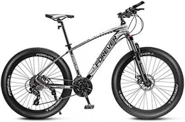 GQQ Bike GQQ 26-Inch Mountain Bikes, Disc Brake Fat Tire Mountain Bike Trail, Variable Speed Bicycle Hardtail Mountain Bike, 24 / 27 / 30 / 33 Speed, B, 24 Speed, C