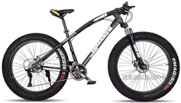 GQQ Fat Tyre Bike GQQ Mountain Bikes, 24-Inch Fat Tire Hardtail Variable Speed Bicycle, Dual Suspension Frame and Suspension Fork Mountain Terrain, C, 21 Speed, D