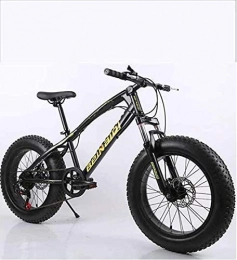GQQ Fat Tyre Bike GQQ Variable Speed Bicycle, Fat Tire Men's Mountain Bike, Dual Disc Brakes / High Carbon Carbon Frame Bikes, Snowmobile Beach Bike, J, 27 Speed, F