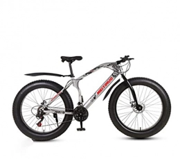 GUHUIHE 26 Inch Double Disc Brake Bicycle 26 * 4.0 Fat Bike Mountain Bike (Color : 3, Number of speeds : 21)