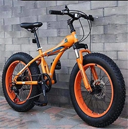 HCMNME Fat Tyre Bike HCMNME durable bicycle 20 Inch Mountain Bikes, Boys Girls Fat Tire MBT Bike Bicycle, Dual Disc Brake, High-Carbon Steel Frame, 7 Speed Alloy frame with Disc Brakes (Color : D)