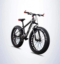 HCMNME Fat Tyre Bike HCMNME durable bicycle Adult Fat Tire Mountain Bike, Aluminum Alloy Off-Road Snow Bikes, Double Disc Brake Beach Cruiser Bicycle, 26 Inch Wheels Alloy frame with Disc Brakes (Size : 30 speed)