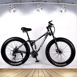 HCMNME Fat Tyre Bike HCMNME durable bicycle Adult Fat Tire Mountain Bike, Snow Bike, Double Disc Brake Cruiser Bikes, Beach Bicycle 26 Inch Wheels Alloy frame with Disc Brakes (Color : B)