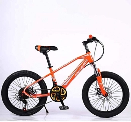 HCMNME Fat Tyre Bike HCMNME durable bicycle Child Fat Tire Mountain Bike, Beach Snow Bike, Juvenile Student City Road Racing Bike, Lightweight High-Carbon Steel Frame Bicycle, 20 Inch Wheels 21 speed Alloy frame wit