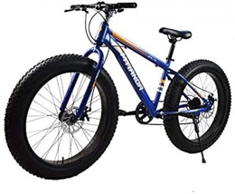 HCMNME Fat Tyre Bike HCMNME durable bicycle Fat Tire Mountain Bike for Tall Men And Women, 17 Inch High-Carbon Steel Frame, 7-Speed, 26-Inch Wheels And 4.0 Inch Wide Tires Alloy frame with Disc Brakes (Color : B)