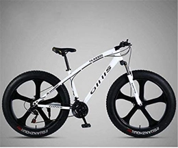 HCMNME Fat Tyre Bike HCMNME durable bicycle Mountain Bike Bicycle, 264.0 Inch Fat Tire MTB Bike, Men's Womens Hardtail Mountain Bike, Shock-Absorbing Front Fork And Dual Disc Brake Alloy frame with Disc Brake