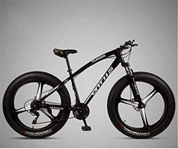 HCMNME Fat Tyre Bike HCMNME durable bicycle Mountain Bike Bicycle for Adults, 264.0 Inch Fat Tire MTB Bike, Hardtail High-Carbon Steel Frame, Shock-Absorbing Front Fork And Dual Disc Brake Alloy frame with Di