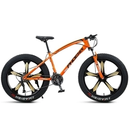 ITOSUI Fat Tyre Bike ITOSUI 26 Inch Mountain Bikes, 21 / 24 / 27 / 30 Speed Bicycle, Adult Fat Tire Mountain Trail Bike, High-carbon Steel Frame Dual Full Suspension Dual Disc Brake 4.0 Inch Thick Wheel