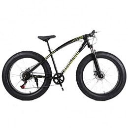 JUUY Fat Tyre Bike JUUY Outdoor Sports Fat Bike, 26 Inches Snow Mountain Bike 24 Speed Variable Speed Cross Country 4.0 Big Tires Adult Outdoor Riding.